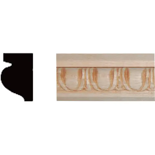 15/32 In. x 21/32 In. x 8 Ft. Hardwood Embossed Decorative Egg & Dart Detail Molding - pack of 6 15/32 In. x 21/32 In. x 8 Ft. Hardwood Embossed Decorative Egg & Dart Detail Molding - pack of 6
