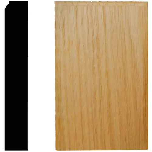 7/8 In. W. x 3-1/2 In. H. x 6 In. L. Oak Plinth Block 7/8 In. W. x 3-1/2 In. H. x 6 In. L. Oak Plinth Block