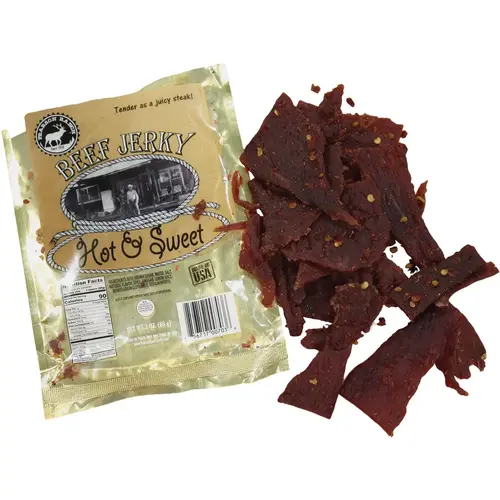 3 Oz. Hot & Sweet Premium Whole Muscle Jerky 3 Oz. Hot & Sweet Premium Whole Muscle Jerky