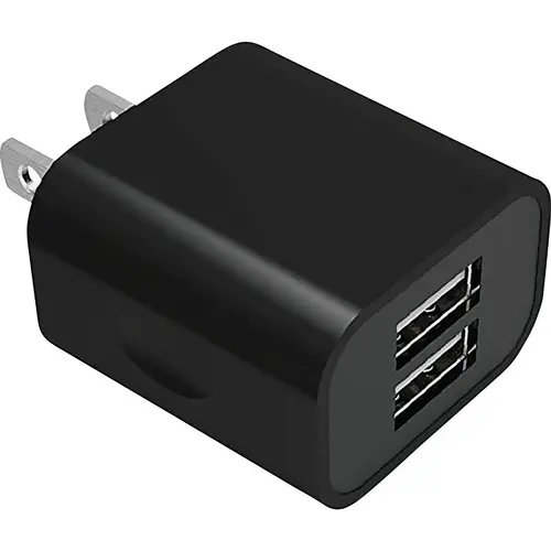 AC Outlet Black Dual 3.4A Wall USB Charger AC Outlet Black Dual 3.4A Wall USB Charger