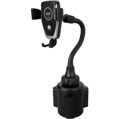 Cup Holder Black Universal Wireless Charger Phone Holder Cup Holder Black Universal Wireless Charger Phone Holder