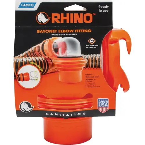 Bayonet Swivel Elbow Fitting with 4-in-1 Adapter Bayonet Swivel Elbow Fitting with 4-in-1 Adapter