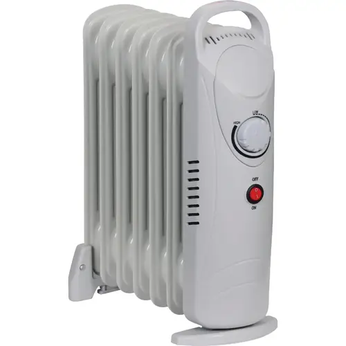 15 In. 700W Oil-Filled Electric Heater White 15 In. 700W Oil-Filled Electric Heater White