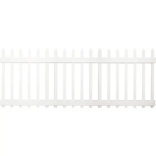 3 Ft. H. x 8 Ft. L. Spaced White Vinyl Picket Fence 3 Ft. H. x 8 Ft. L. Spaced White Vinyl Picket Fence
