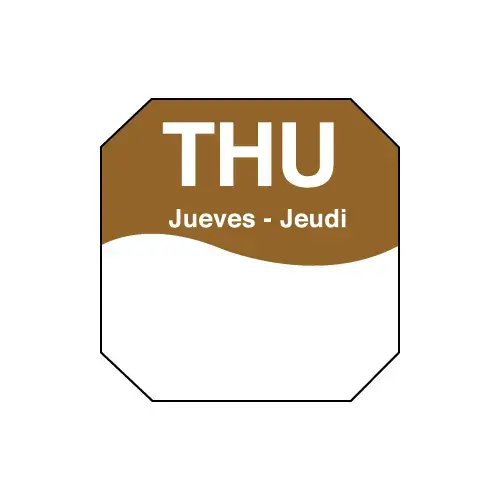 LABEL THURSDAY 1 INCH OCTAGON TRILIN