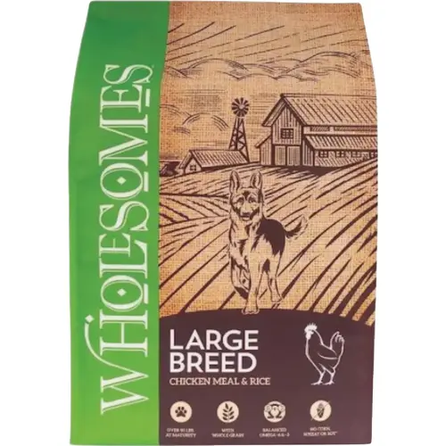 40 Lb. Large Breed Chicken Meal & Rice Formula Dry Dog Food 40 Lb. Large Breed Chicken Meal & Rice Formula Dry Dog Food