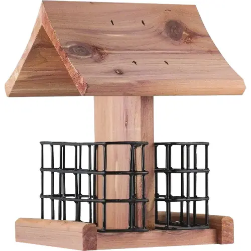 Cedar Double Suet Bird Feeder Cedar Double Suet Bird Feeder
