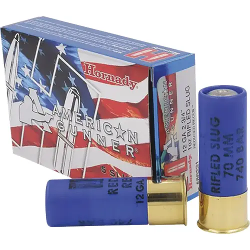 86231 American Gunner 12 Ga. 2-3/4 In. 1 Oz. Rifled Slug Shot 86231 American Gunner 12 Ga. 2-3/4 In. 1 Oz. Rifled Slug Shot