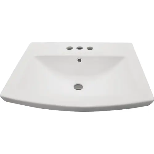 Compass Manufacturing LEHI White Vitreous China Pedestal Sink Bowl Compass Manufacturing LEHI White Vitreous China Pedestal Sink Bowl