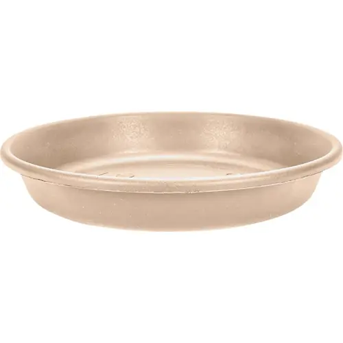 8 In. Stone Classic Saucer Sandstone 8 In. Stone Classic Saucer Sandstone