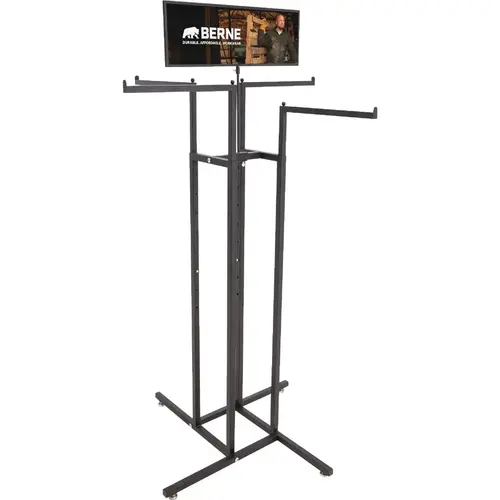 Apparel 4-Way Garment Display Rack Apparel 4-Way Garment Display Rack