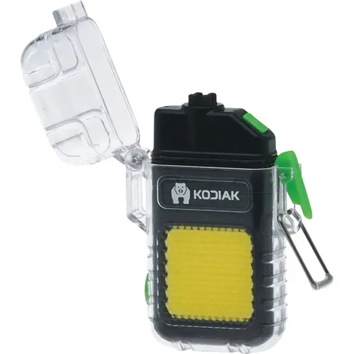 Mini Rechargeable Plasma Lighter with COB LED Task Light Black Mini Rechargeable Plasma Lighter with COB LED Task Light Black