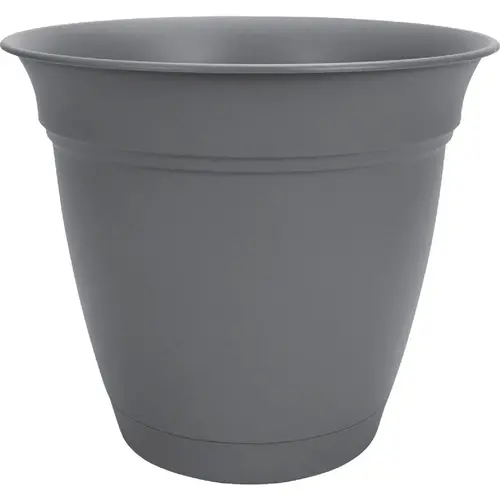 Eclipse 8 In. Warm Gray Planter with Saucer Eclipse 8 In. Warm Gray Planter with Saucer