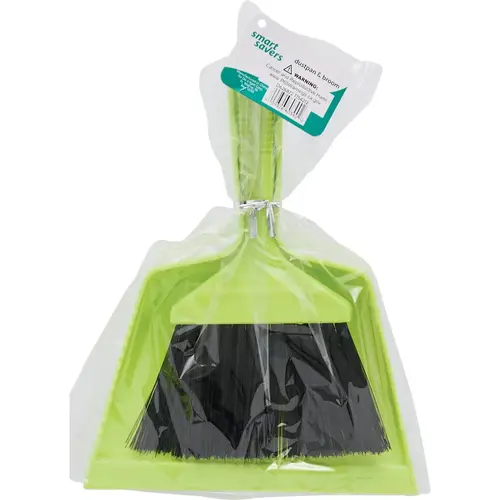 6.7 In. Polypropylene Whisk Broom with Dust Pan 6.7 In. Polypropylene Whisk Broom with Dust Pan