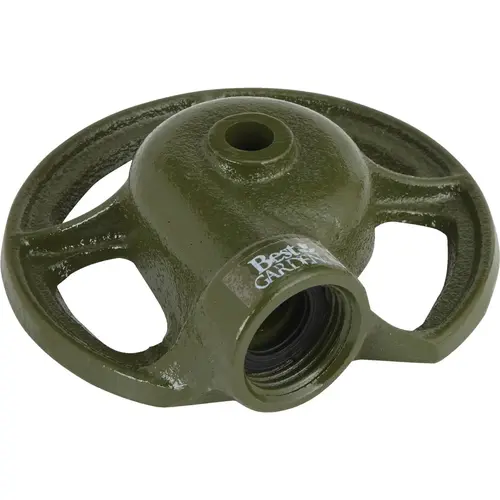Metal 30 Ft. Dia. Round Stationary Sprinkler, Green Metal 30 Ft. Dia. Round Stationary Sprinkler, Green