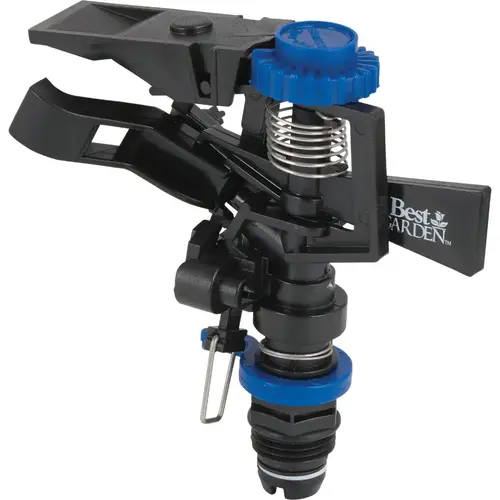 Poly 85 Ft. Dia. Impulse Sprinkler Head Blue & Black Poly 85 Ft. Dia. Impulse Sprinkler Head Blue & Black