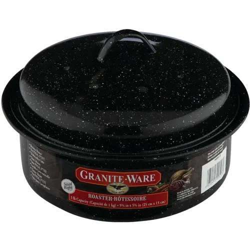GraniteWare 3 Lb. Black Covered Round Roaster GraniteWare 3 Lb. Black Covered Round Roaster