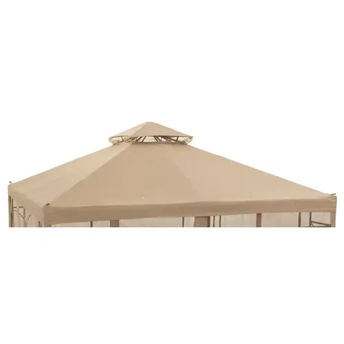 10 Ft. x 10 Ft. Tan Polyester Replacement Gazebo Canopy 10 Ft. x 10 Ft. Tan Polyester Replacement Gazebo Canopy
