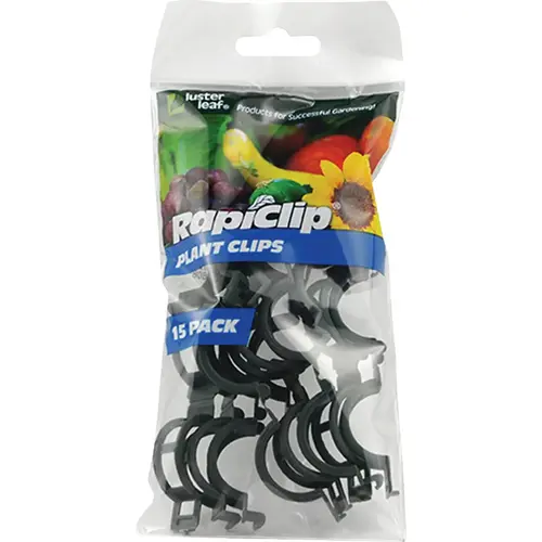 1 In. x 1-1/2 In. Green Plastic Plant Support Clip - pack of 15 1 In. x 1-1/2 In. Green Plastic Plant Support Clip - pack of 15
