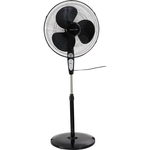 18 In. 3-Speed Oscillating Pedestal Fan with Remote White 18 In. 3-Speed Oscillating Pedestal Fan with Remote White