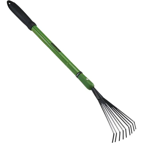 Extendable Handle 5.5 In. Steel Shrub Rake (9-Tine) Extendable Handle 5.5 In. Steel Shrub Rake (9-Tine)