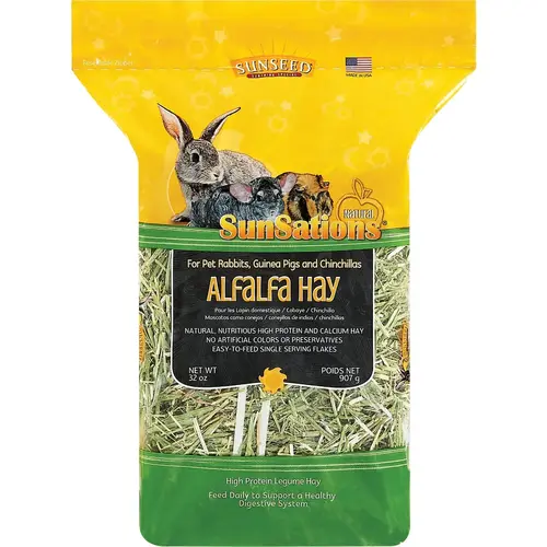 SunSations 32 Oz. Alfalfa Hay Chinchilla, Guinea Pig, & Pet Rabbit Food SunSations 32 Oz. Alfalfa Hay Chinchilla, Guinea Pig, & Pet Rabbit Food