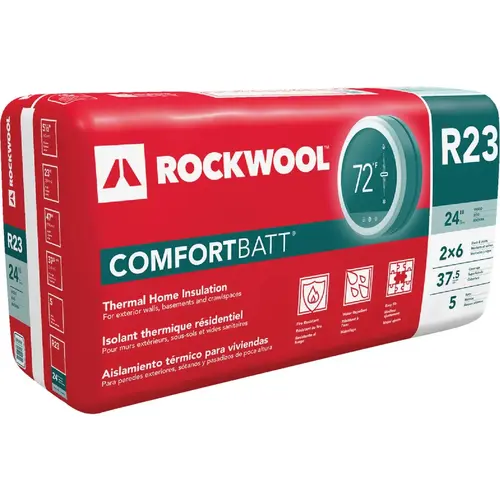 Comfortbatt R-23 24 In. x 47 In. Stone Wool Insulation - pack of 5 Comfortbatt R-23 24 In. x 47 In. Stone Wool Insulation - pack of 5