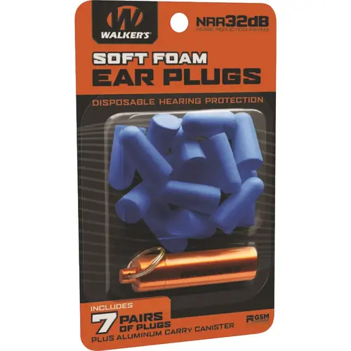 Soft Foam Neon Yellow Ear Plugs (7-Pair) Soft Foam Neon Yellow Ear Plugs (7-Pair)
