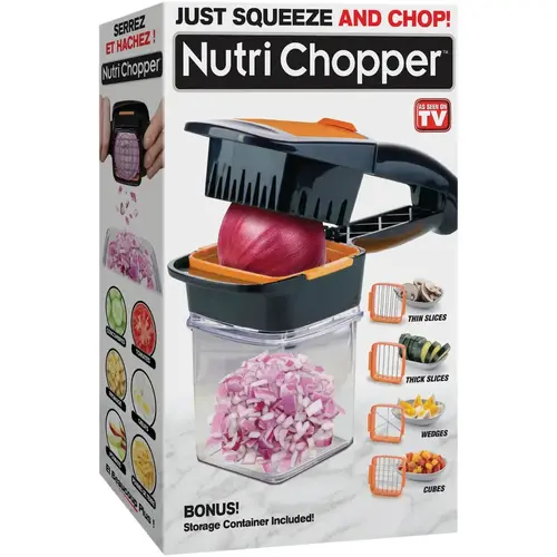 7-Piece Food Chopper Black/Orange 7-Piece Food Chopper Black/Orange