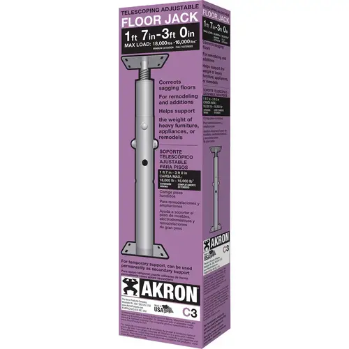 Floor Jack 1 Ft. 7 In. to 3 Ft. 0 In. 16,000 Lb. Capacity Steel Floor Jack Floor Jack 1 Ft. 7 In. to 3 Ft. 0 In. 16,000 Lb. Capacity Steel Floor Jack