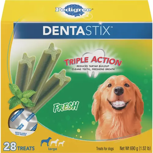 Dentastix Large Dog Fresh Dental Dog Treat - pack of 28 Dentastix Large Dog Fresh Dental Dog Treat - pack of 28