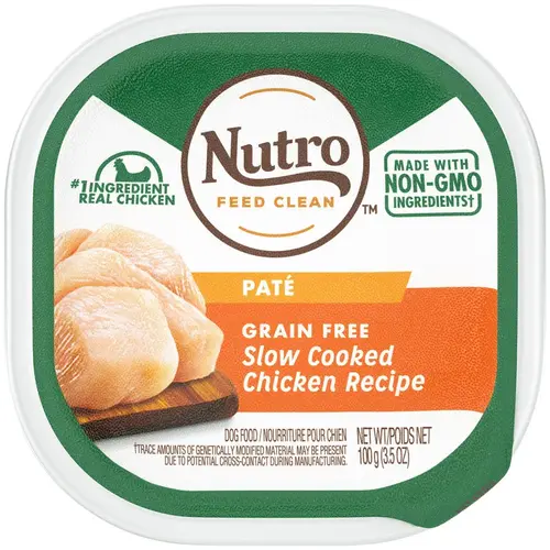 Grain Free Slow Cooked Chicken Adult Pate Dog Food, 3.5 Oz. Grain Free Slow Cooked Chicken Adult Pate Dog Food, 3.5 Oz.