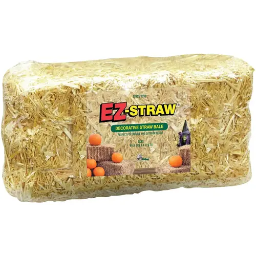 EZ-Straw 0.8 Cu. Ft. Decorative Straw Bale EZ-Straw 0.8 Cu. Ft. Decorative Straw Bale