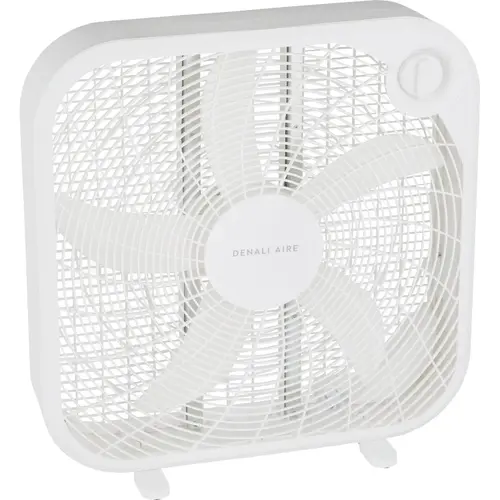 20 In. 3-Speed White Weather-Resistant Box Fan 20 In. 3-Speed White Weather-Resistant Box Fan