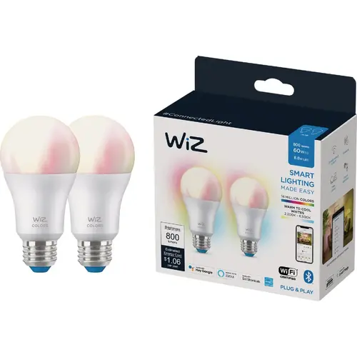 60W Equivalent Smart A19 LED Light Bulb - pack of 2 60W Equivalent Smart A19 LED Light Bulb - pack of 2
