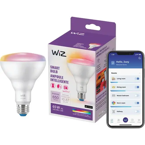 65W Equivalent BR30 Medium Smart LED Light Bulb 65W Equivalent BR30 Medium Smart LED Light Bulb