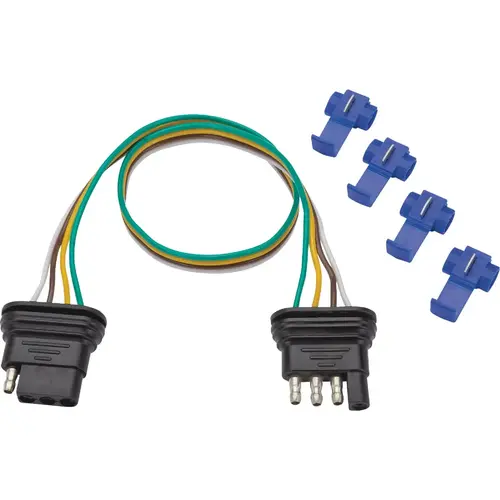 4-Way Flat 18 In. Trailer Wiring Kit with Splice Connectors 4-Way Flat 18 In. Trailer Wiring Kit with Splice Connectors