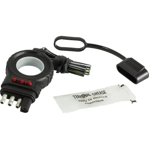 Hopkins Endurance Easy-Pull 4-Flat 12 In. LED Test Trailer Side Connector Hopkins Endurance Easy-Pull 4-Flat 12 In. LED Test Trailer Side Connector