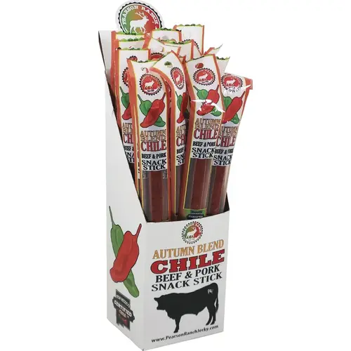 Autumn Blend Chile Beef & Pork Snack Stick Display Autumn Blend Chile Beef & Pork Snack Stick Display