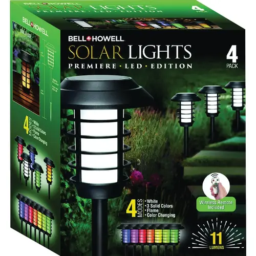 Color Changing Solar Path Light - pack of 4