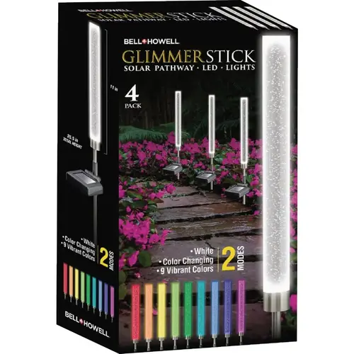 Glimmer Stick Solar Path Light - pack of 4 Glimmer Stick Solar Path Light - pack of 4