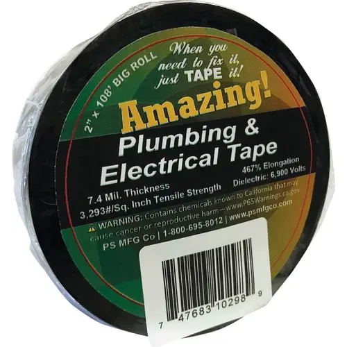 2 In. x 108 Ft. Black Electrical Tape 2 In. x 108 Ft. Black Electrical Tape