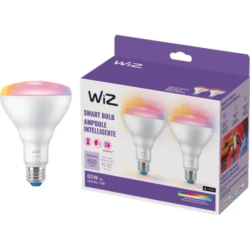 65W Equivalent BR30 Medium Smart LED Light Bulb - pack of 2 65W Equivalent BR30 Medium Smart LED Light Bulb - pack of 2