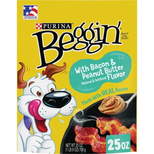 Beggin' Strips Bacon & Peanut Butter Flavor Chewy Dog Treat, 25 Oz. Beggin' Strips Bacon & Peanut Butter Flavor Chewy Dog Treat, 25 Oz.