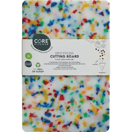 Multi-Color Recycled Plastic Board With Non-Slip Footing, 12 In. x 8 In. Confetti Multi-Color Recycled Plastic Board With Non-Slip Footing, 12 In. x 8 In. Confetti