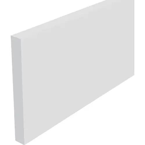 Craftsman 3/8 In. W. x 1-1/2 In. H. x 8 Ft. L. White PVC Flat Trim Craftsman 3/8 In. W. x 1-1/2 In. H. x 8 Ft. L. White PVC Flat Trim