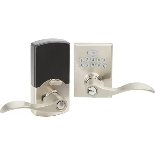 Electronic Leverset, Brushed Nickel Electronic Leverset, Brushed Nickel