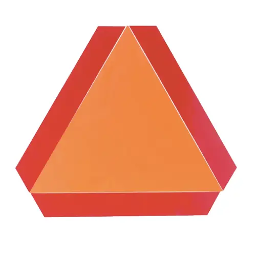 16 In. x 14 In. Slow Moving Vehicle Emblem, Decal 16 In. x 14 In. Slow Moving Vehicle Emblem, Decal
