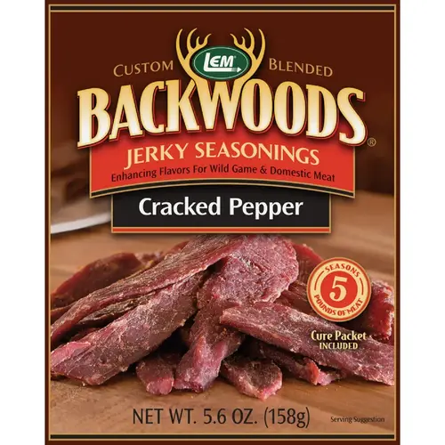 Backwoods 5.6 Oz. Cracked Pepper Jerky Seasoning Backwoods 5.6 Oz. Cracked Pepper Jerky Seasoning