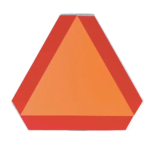 16 In. x 14 In. Slow Moving Vehicle Emblem, Aluminum Sign 16 In. x 14 In. Slow Moving Vehicle Emblem, Aluminum Sign